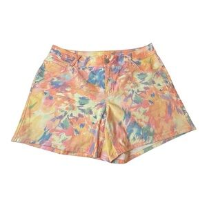 Lane Bryant Watercolor Denim Shorts – Size 18 – NWOT